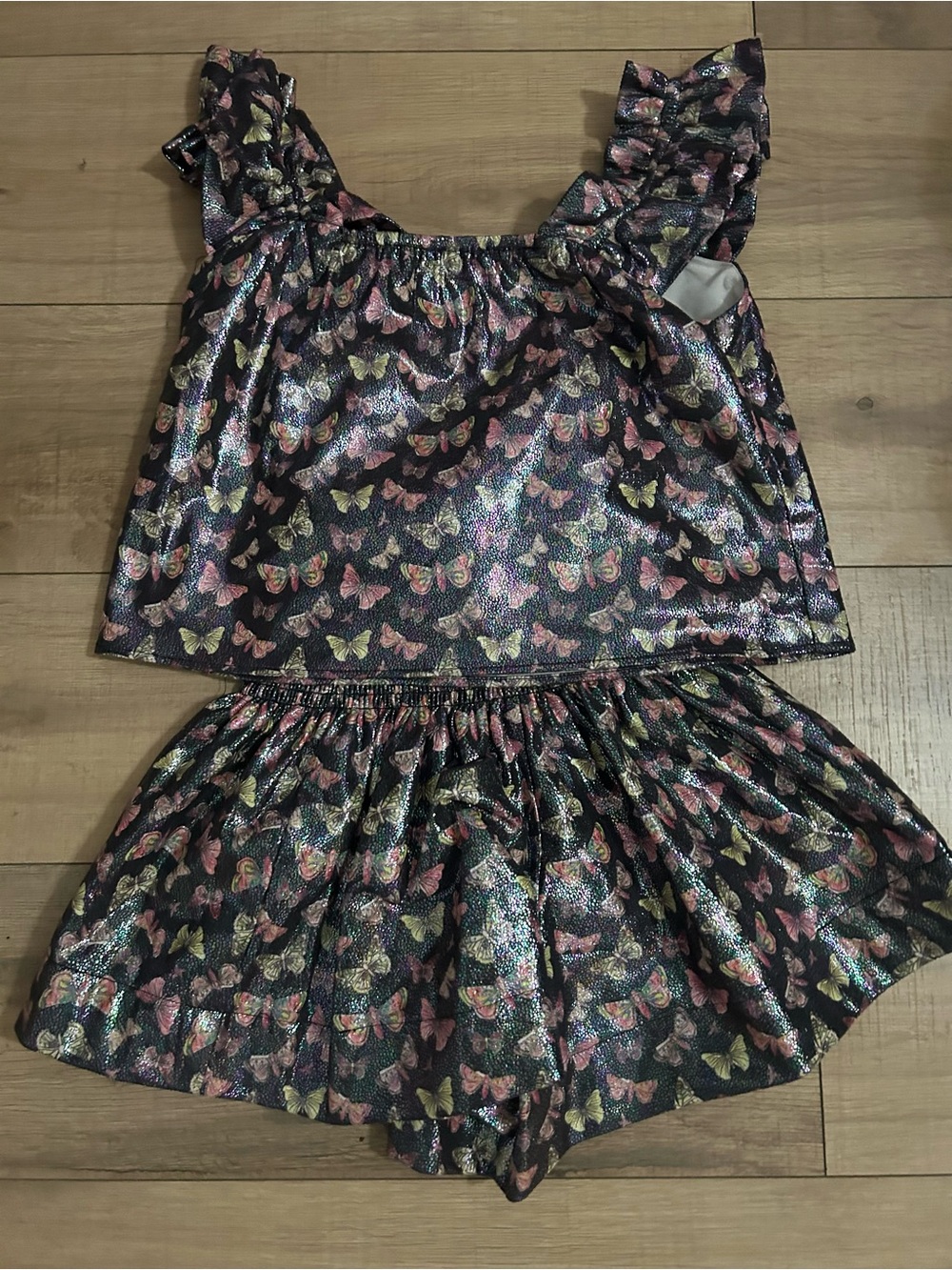 QUEEN OF SPARKLES BLACK BUTTERFLY SET